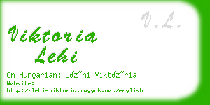 viktoria lehi business card